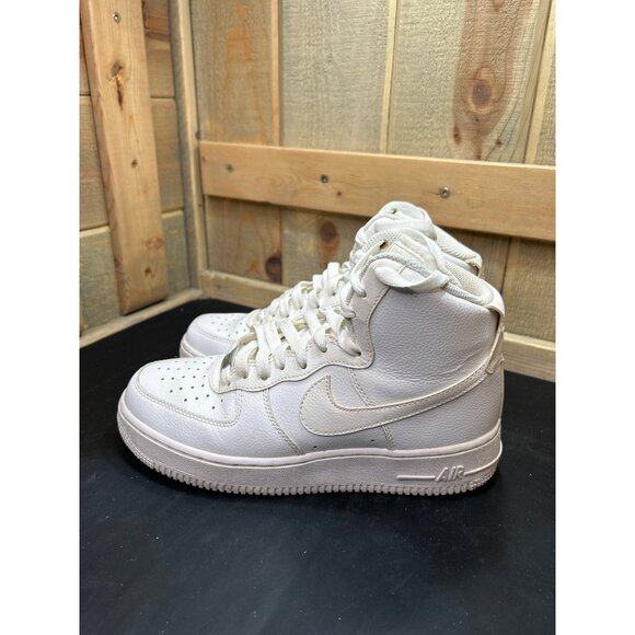 Nike Air Force 1 High-Top Sneakers White Leather Size 6 Mens EU38.5 main image 5